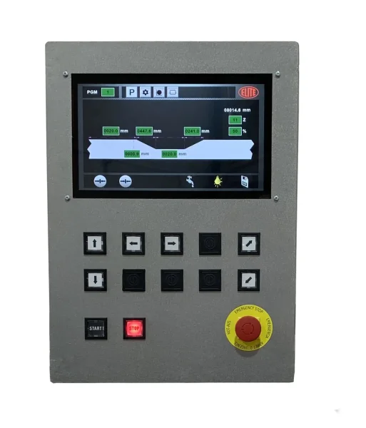 Panel de control fácil de usar de la afiladora automática para sierras de cinta y sierras múltiples ELITE modelo EVG 350