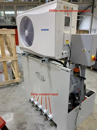 Detalles del equipo de refrigeración y filtración ELITE modelo FILTRAmaq PRO