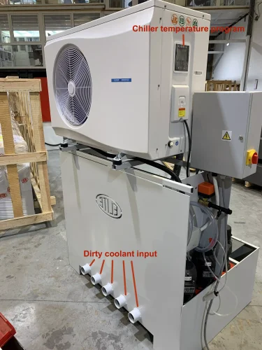 Detalles del equipo de refrigeración y filtración ELITE modelo FILTRAmaq PRO