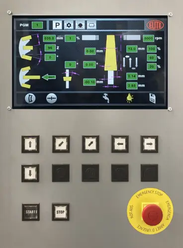 ELITE model GBT 851 control panel with colour display