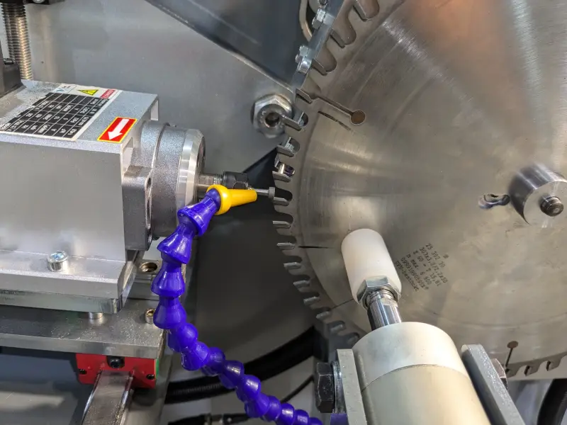 Sharpening group of the hollow face grinding machine ELITE model MVB 650