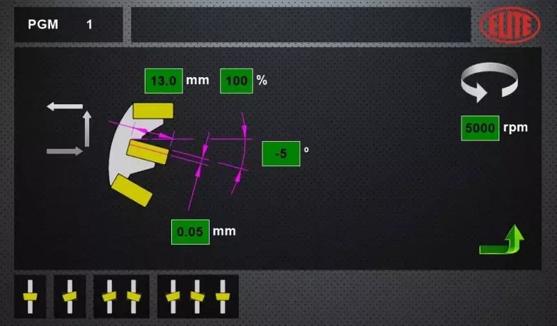 Touchscreen, der eine schnelle und einfache Programmierung ermöglicht. ELITE-Modell AVB 850